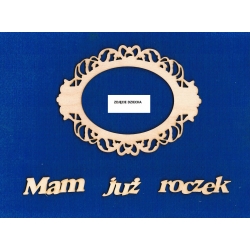 Mam już roczek  + ornament ozdobny na zdjęcie